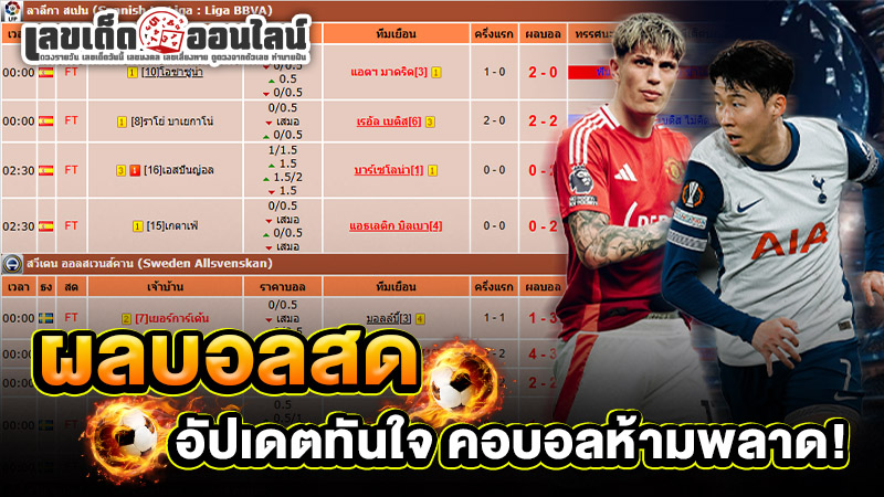 รูปภาพผลบอลสดอัปเดตทันใจของ lekdedonline
