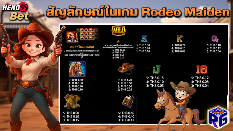 รูปภาพสัญลักษณ์ในเกม Rodeo Maidenของ heng99